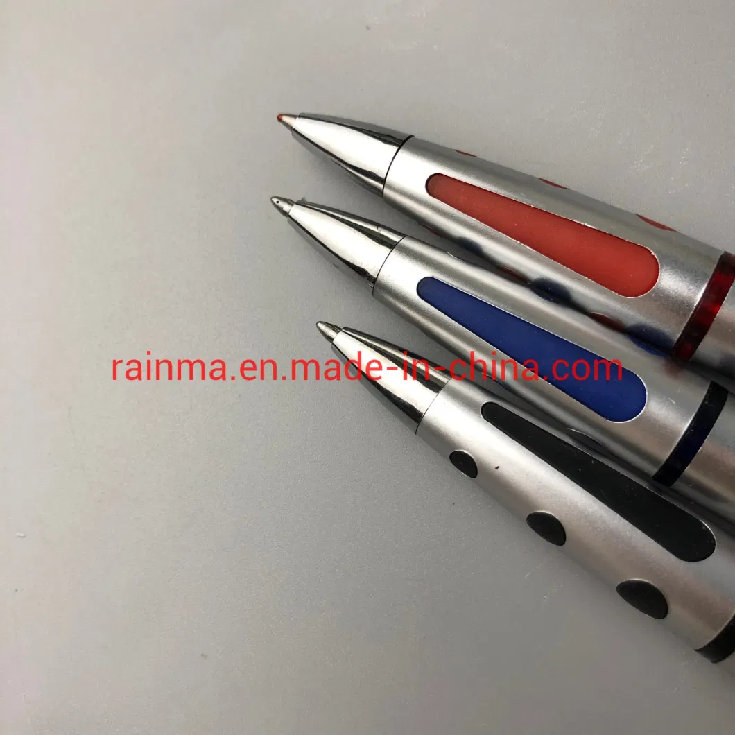 Custom Color Box Packing Plastic Black Erasable Ball Pens for Office Supply